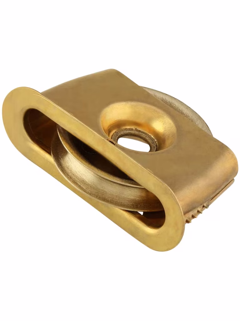 Wrought Brass Pulley - Brass